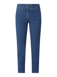 Slim Fit Cropped Jeans mit Stretch-Anteil Modell 'Best4me' von Gerry Weber Edition Blau - 34