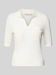 Strickshirt aus Viskose-Mix mit Polokragen von Christian Berg Woman Selection - 37