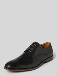 Derby schoenen van leer, model 'SELLENG' van DIGEL Grijs / zwart - 18