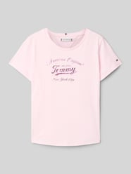 Regular Fit T-Shirt aus Baumwoll-Mix von Tommy Hilfiger Teens Pink - 2