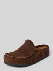 Chodaki z zamszu model 'Naples Wrapped' od Birkenstock - 18