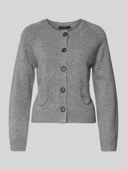 Regular Fit Jacke aus Woll-Mix in Strick-Optik von Oui - 17