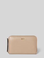 Portemonnee met labeldetail van Abro Beige - 22