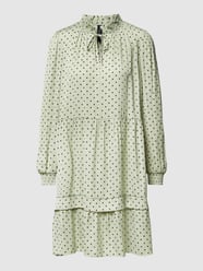Knielanges Kleid mit Polka Dots von Marc Cain Grün - 3