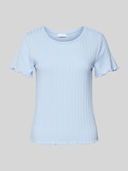 T-Shirt mit Streifenmuster von Rich & Royal Blau - 14