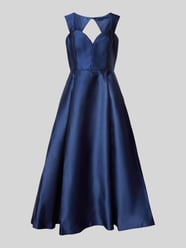 Abendkleid mit Cut Out im Rückenteil von Adrianna Papell Blau - 15