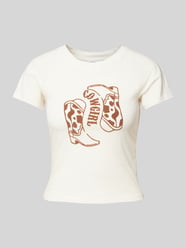 T-shirt z nadrukowanym motywem model ‘LOUI’ od NOISY MAY® - 32