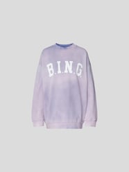 Sweatshirt mit Label-Print von Anine Bing Lila - 5