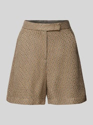 Wide Leg Shorts in Bouclé-Optik von MORE Braun - 9