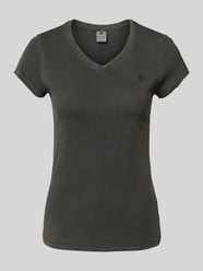 T-Shirt mit geripptem V-Ausschnitt von G-Star Raw - 47