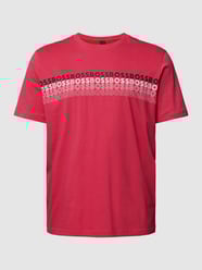 PLUS SIZE T-Shirt mit Label-Print von BOSS Green Pink - 11