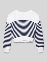 loose fit gebreide pullover van katoenmix model 'SLASH' van Abercrombie&Fitch - 19