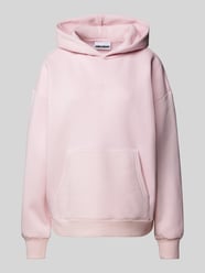 Hoodie mit Label-Stitching und Känguru-Tasche von Review Rosa - 10