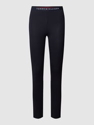 Leggings mit Label-Stitching von TOMMY HILFIGER Blau / Türkis - 46
