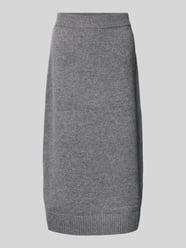 Wollen rok met geribde zoom, model 'Bryndis' van MOS MOSH - 17