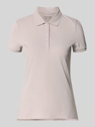 Slim fit poloshirt met knoopsluiting van Christian Berg Woman Beige - 27