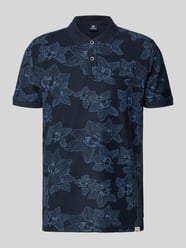 Koszulka polo o kroju slim fit z kwiatowym nadrukiem allover od LERROS - 2