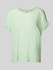 T-shirt van viscose van Marc O'Polo Denim Groen - 29