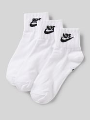 Socken mit Label-Print im 3er-Pack Modell 'EVERYDAY' von Nike Weiß - 39