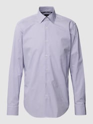 Regular Fit Business-Hemd mit Allover-Muster Modell 'Joe' von BOSS Lila - 19