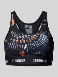 BH mit elastischem Logo-Bund Modell 'Voodoo' von Stronger Schwarz - 2