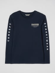 Longsleeve aus Baumwolle Modell 'James' von Raizzed Blau - 23