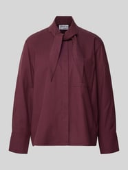 Overhemdblouse met borstzak van Jake*s Studio Woman Bordeaux - 1