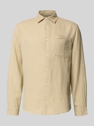 Koszula casualowa o kroju slim fit z mieszanki lnu i bawełny model 'NELSON' od Redefined Rebel - 7