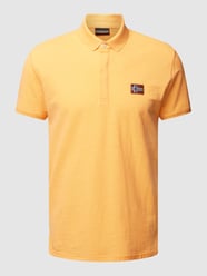 Poloshirt met logopatch, model 'Ebea' van Napapijri Oranje - 37