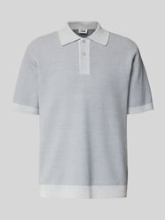 Regular Fit Poloshirt mit Strukturmuster Modell 'TAMIAN' von Drykorn - 46