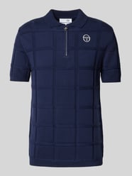Koszulka polo o kroju slim fit z fakturowanym wzorem model ‘LORENZO’ od SERGIO TACCHINI - 14