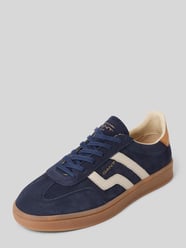 Sneaker aus Leder mit Label-Stitching Modell 'Cuzima' von Gant Blau - 7