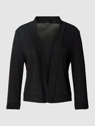 Strickjacke mit Viskose-Anteil und offener Vorderseite von More & More Schwarz - 32