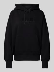 Hoodie mit Strasssteinbesatz Modell 'NELLY' von FIRE + ICE Schwarz - 42