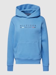 Hoodie mit Label-Print von Tommy Hilfiger Blau - 6