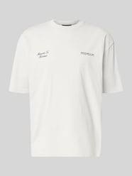 T-shirt o kroju oversized z rękawem o dł. 1/2 model 'Zernez' od PEGADOR - 15