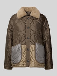 Aan twee kanten draagbaar gewatteerd jack met steekzakken van Blonde No. 8 Beige - 6