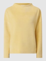 Sweatshirt met ribstructuur van s.Oliver RED LABEL Geel - 32