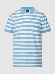 Poloshirt met logostitching van Gant Blauw / turquoise - 41