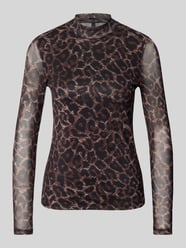 Slim fit shirt met lange mouwen met all-over motief model 'ERICA' van ONLY - 45