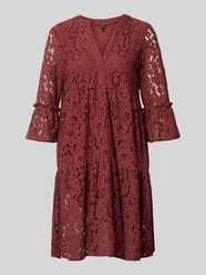 Sukienka z koronki o kroju loose fit z mieszanka bawełny model 'HONEY' od VERO MODA - 27