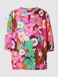 Blouseshirt met all-over motief van Milano Italy Roze - 26