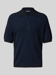 Regular Fit Poloshirt aus Baumwoll-Mix mit Crinkle-Effekt von Marc O'Polo - 42