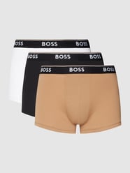 Trunks mit Label-Details im 3er-Pack Modell 'Power' von BOSS Braun - 6