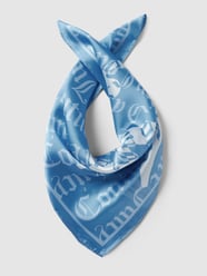 Schal mit Label-Print Modell 'TULIP FOULARDS' von Juicy Couture Blau - 35