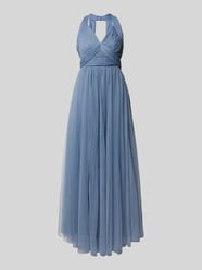 Abendkleid aus Mesh von Lipsy Blau - 45