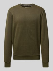 Sweatshirt mit Strukturmuster von Blend Grün - 32