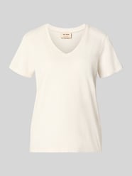 Regular Fit T-Shirt mit V-Ausschnitt Modell 'Dala' von MOS MOSH - 33