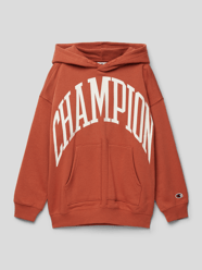 Hoodie met labelprint, model 'Rochester' van CHAMPION Rood - 10