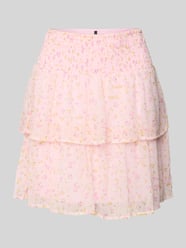Ausgestellter Mini-Rock mit Allover-Muster Modell 'SMILLA' von Vero Moda Pink - 37